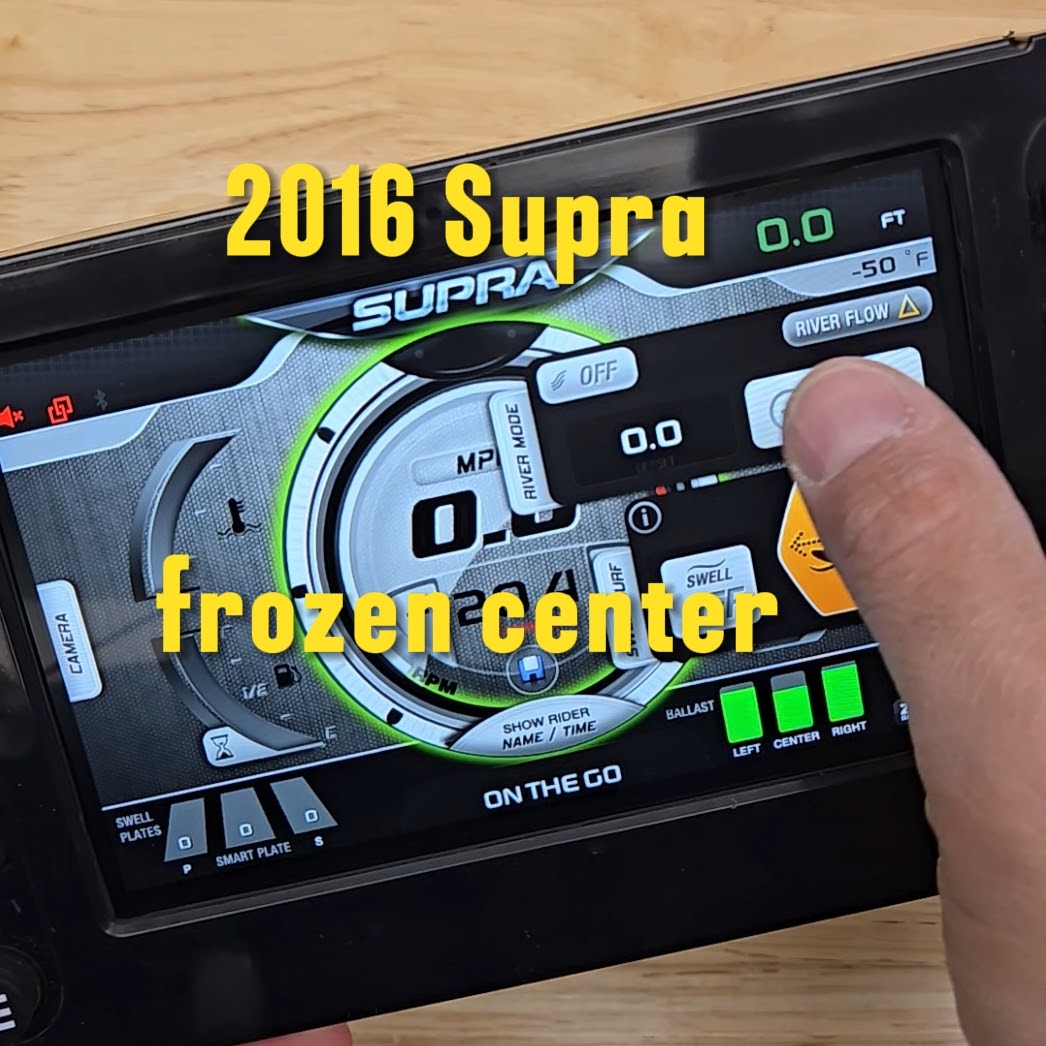 2016 Supra Vision 7 inch Murphy HV700 touch screen with frozen center and dead zones