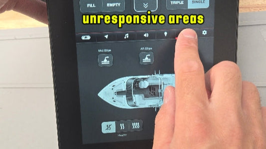 2019 MasterCraft Black Label 10.6 inch display with frozen touch areas repaired
