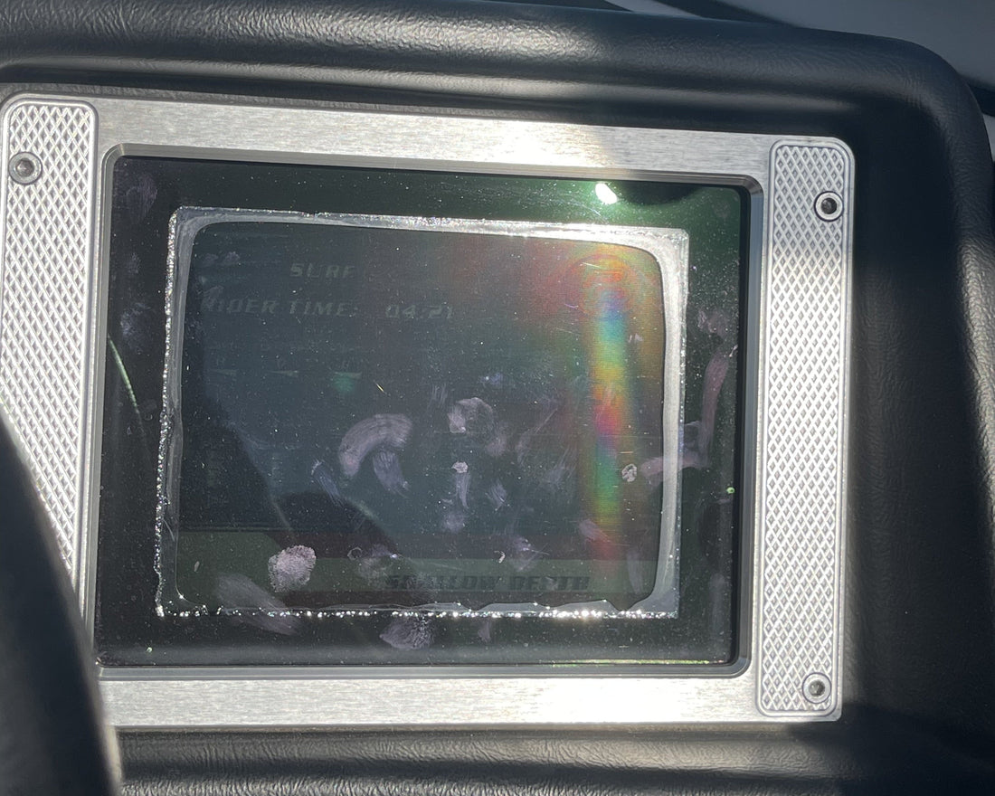 2012 Mastercraft X-Series 6.5 inch Medallion Viper 1 touchscreen with classic delamination across the display