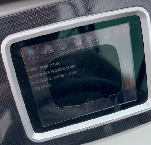 2015-2016 Chaparral Vortex helm with the 6.5 inch Medallion Viper 1 touch screen