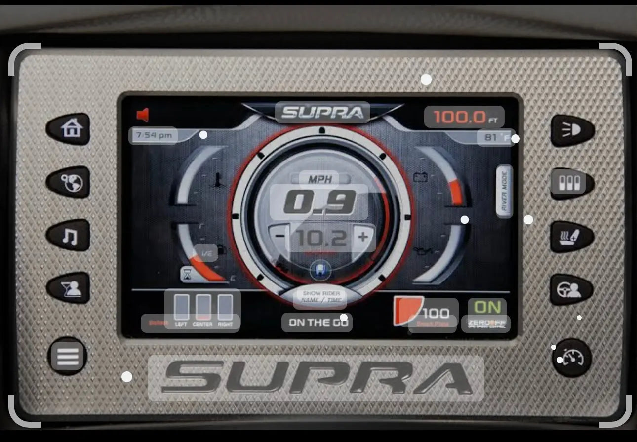 7 inch HV700 marine display with ghost touching and phantom inputs