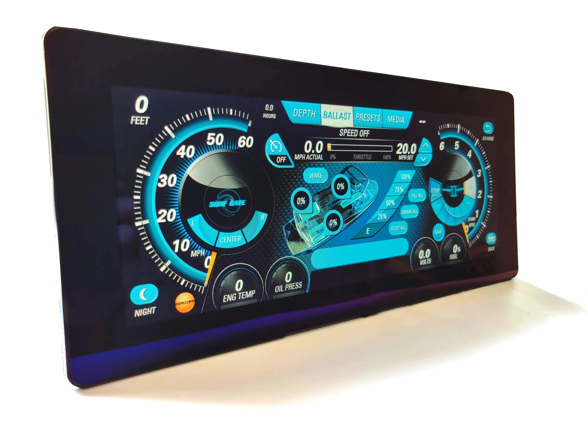 MTC-12A Touch Screen LCD Replacement Repair for Delaminated 12" Medallion Viper 2 II Display- Malibu Scarab Sea Ray Monterey Four Winns