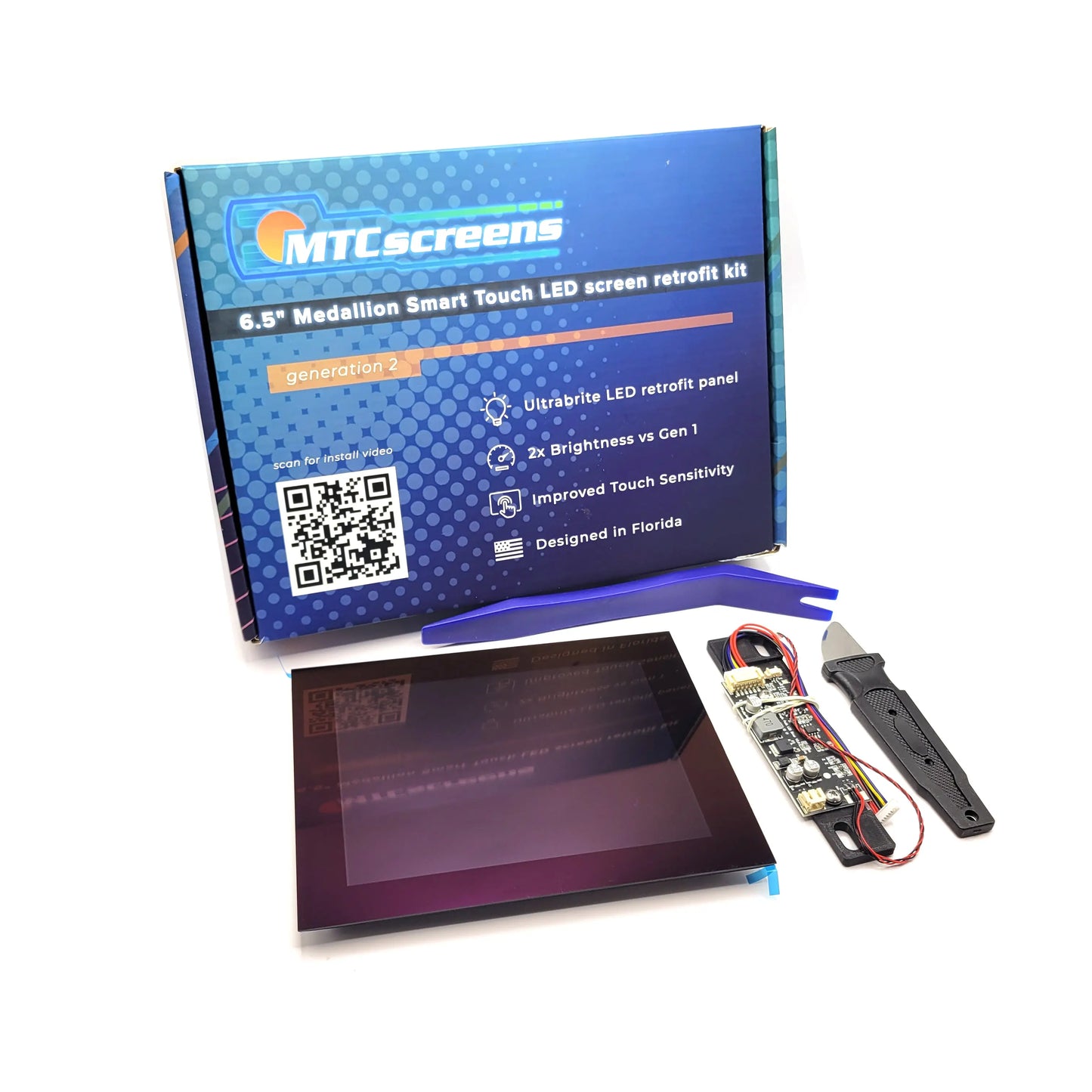 MTC-6A Touch Screen LCD Screen Replacement + Upgrade for 6.5" Tige 1 and Malibu Control Medallion Display