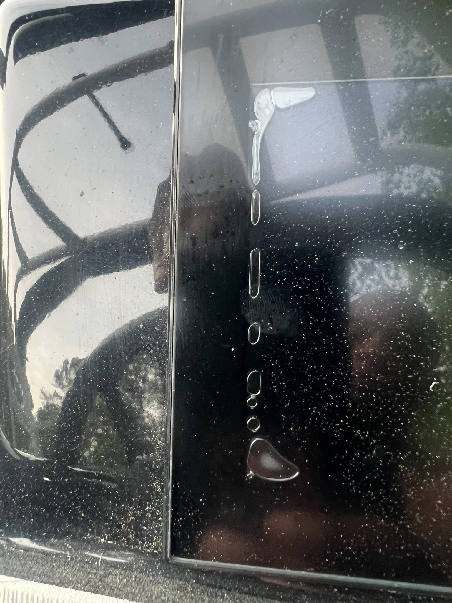 2022 Yamaha Connext 7 inch Gen 2 screen showing watery bubble delamination behind the glass F4Y-U8K12-11