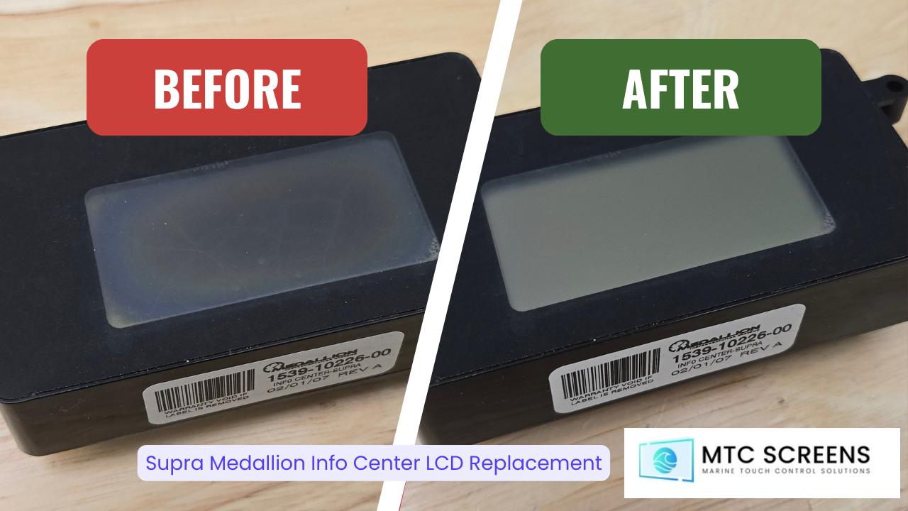 Malibu Medallion Info Center 3" LCD Overlay DIY Repair Kit