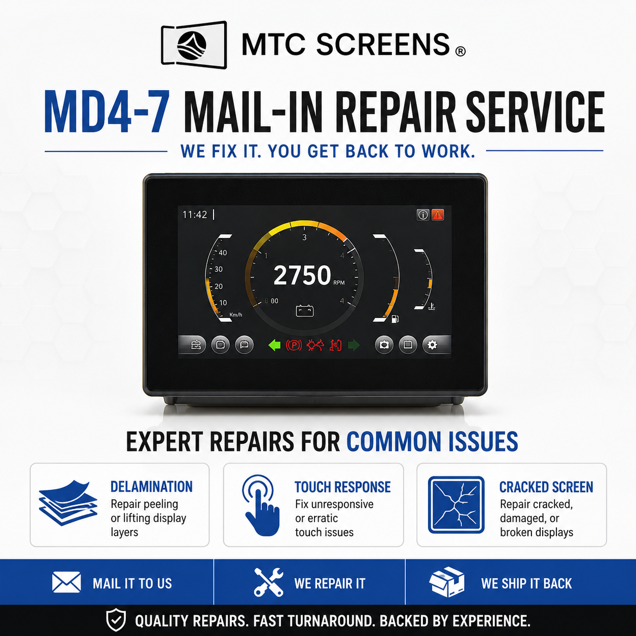 Parker IQAN-MD4-7 7" Touchscreen Repair Service | IQAN-MD4-7