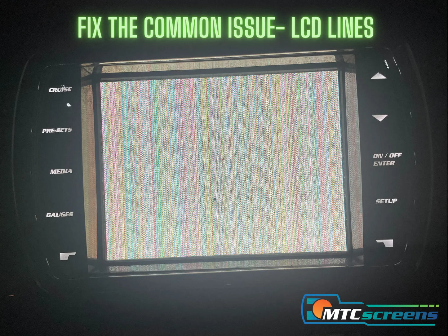 MTC-6C Button LCD Backlight Screen Replacement for 6.5" Mastercraft BIG display and Malibu Maliview 10 Button