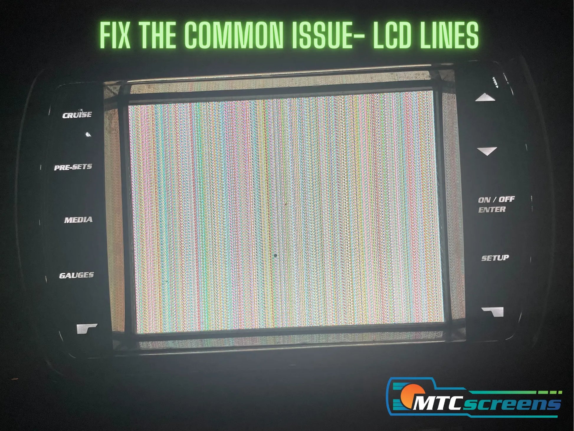 MTC-6C Button LCD Backlight Screen Replacement for 6.5" Mastercraft BIG display and Malibu Maliview 10 Button