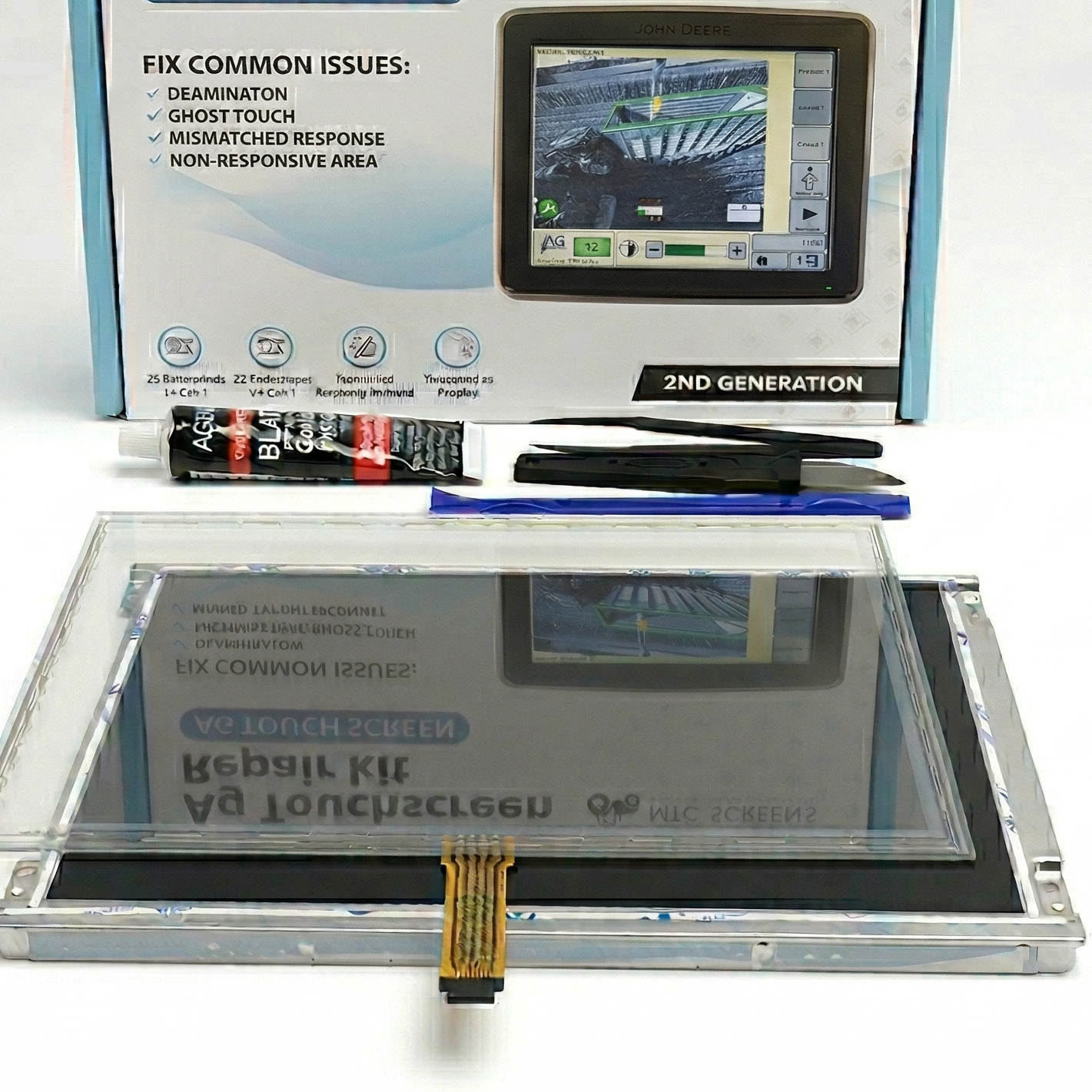 Delamination repair kit for John Deere GreenStar 3 2630 display