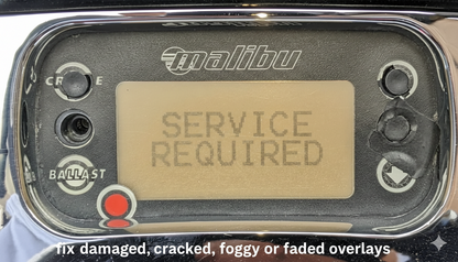 Malibu Medallion Info Center 3" LCD Overlay DIY Repair Kit
