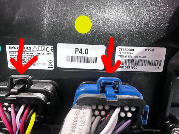 Remove Plugs by lifting tabs in center