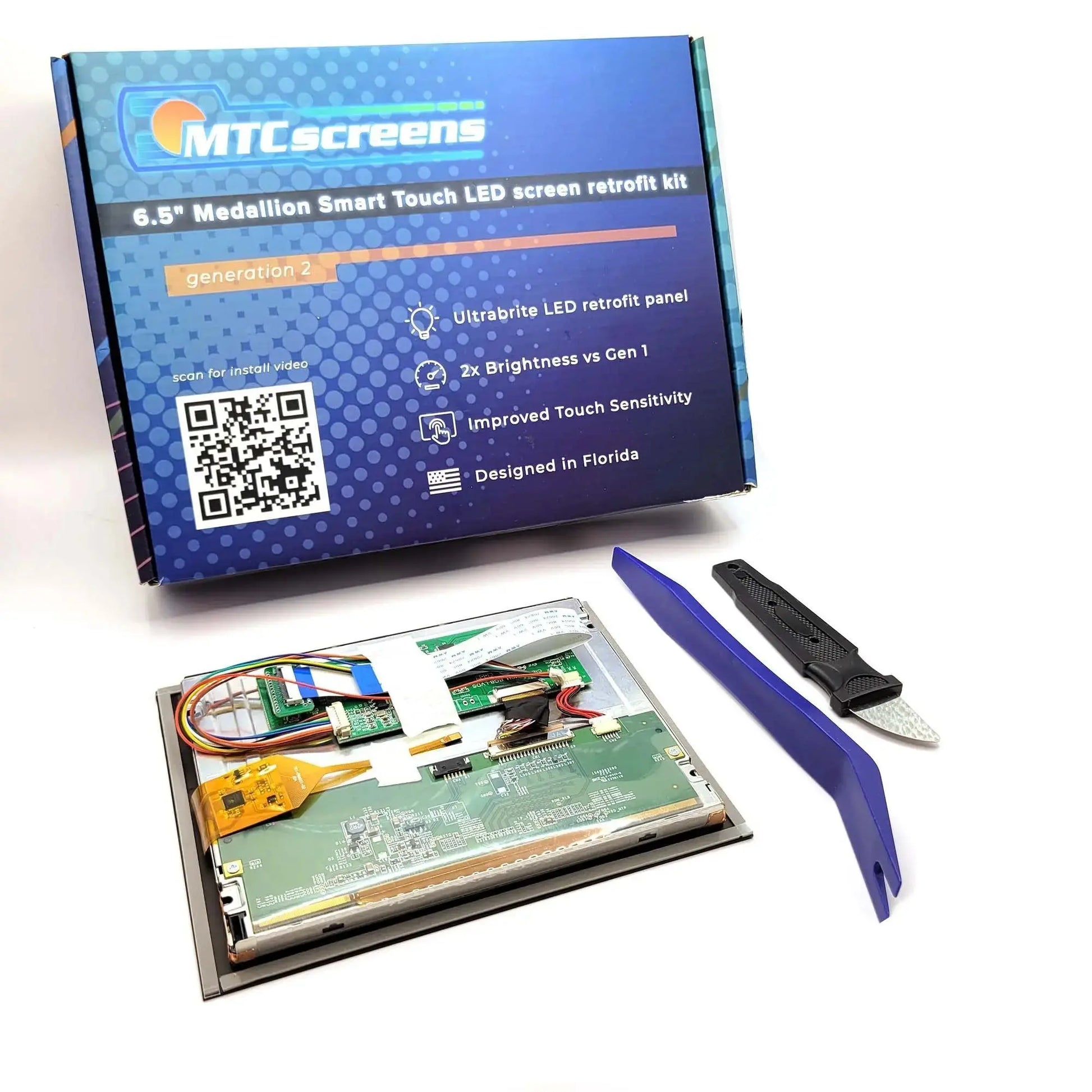 Medallion 6.5 inch viper 1 touch screen repair for delaminated mastercraft chaparral vortex sea doo