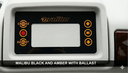 malibu black and amber overlay info center with ballast 4531-10749-01