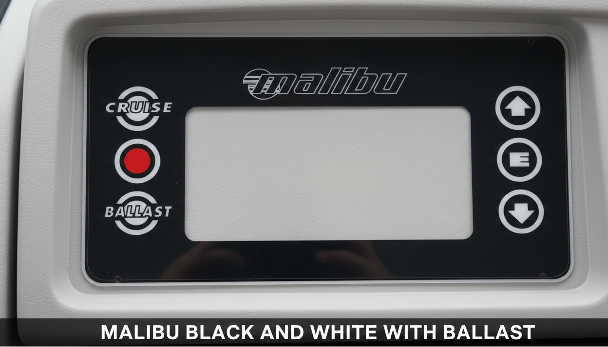 malibu black and white info center overlay with ballast. 4531-10774-01